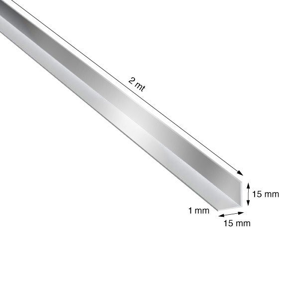 ANGOLARE, 15x15x1,0 mm, LUCIDA, METRI 2