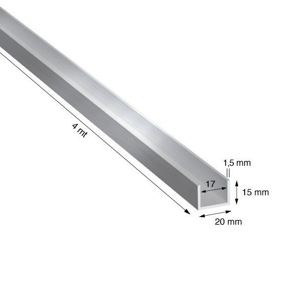 U, 20x15x1,5 mm, GREZZO, METRI 4