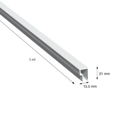 FERMAVETRO, 15,5 mm, BIANCO...