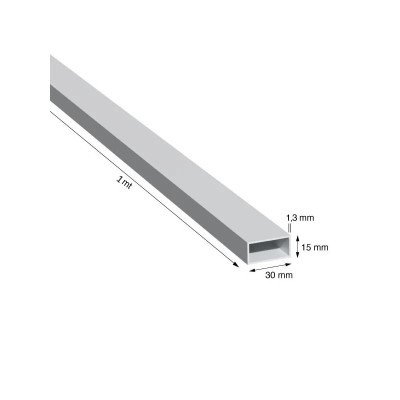 TUBO RETTANGOLO, 30x15x1,3...