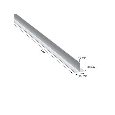 T, 20x20x1,3 mm, ANODIZZATO...
